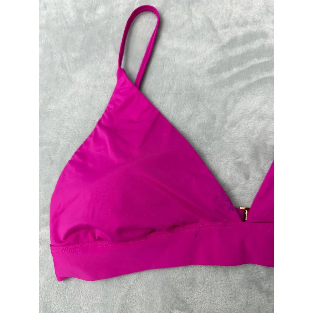 Lauren Ralph Lauren Women's Triangle V-Neck Bikini Top, Size 14 $85